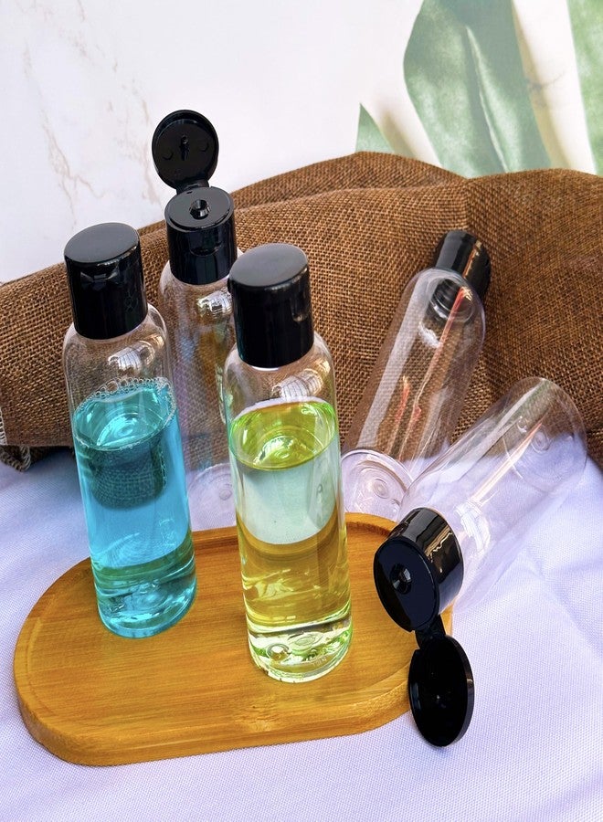 DNSEN 5 Pack 3.4 oz Travel Size Bottles for Toiletries TSA Approved Leak Proof Empty Refillable Liquid Containers with Labels - Image 2